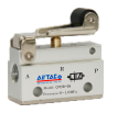 AIRTAC MANUAL VALVES, CM3 SERIES ROLLER TYPE&lt;BR&gt;COMPACT 3 WAY 2 POSITION N.C, M5 PORTS